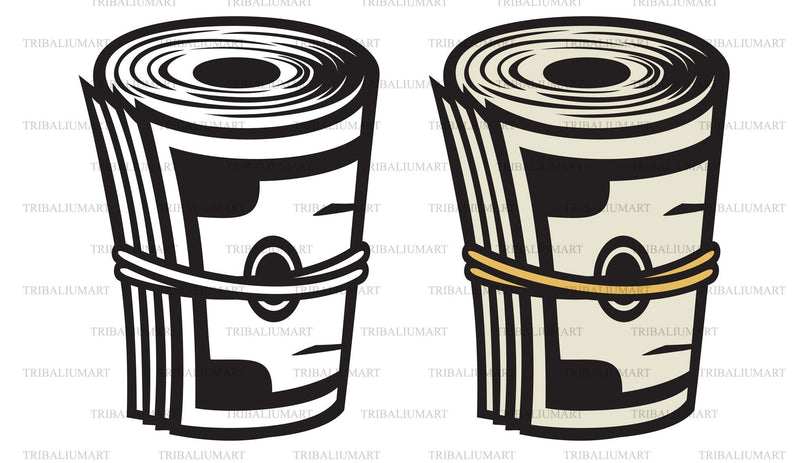 Money roll SVG TribaliumArtSF 