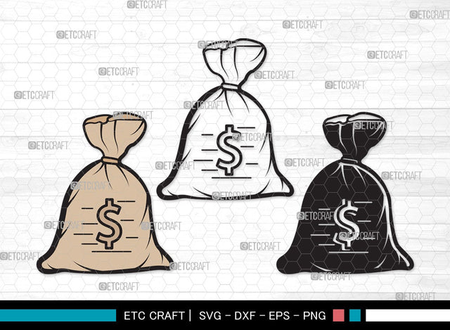 Money SVG | Dollars Svg | Money Bag With Dollar Svg | Money Bag Svg | Money Clipart SVG ETC Craft 