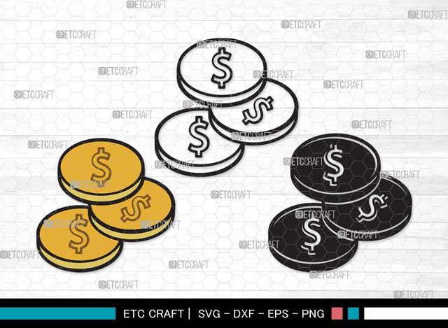 Money SVG | Dollars Svg | Money Bag With Dollar Svg | Money Bag Svg | Money Clipart SVG ETC Craft 