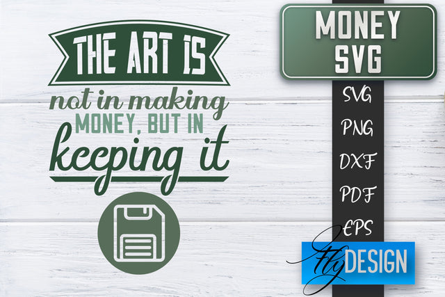 Money SVG | Money is all I need SVG | Money Quote | Spending Money SVG SVG Fly Design 