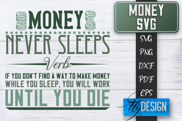 Money SVG | Money is all I need SVG | Money Quote | Spending Money SVG SVG Fly Design 