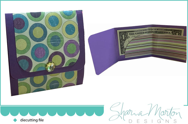 Money Wallet Envelope gift card SVG Sharia Morton Designs 