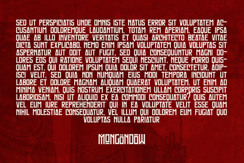 MONGONDOW Typeface Font Storytype Studio 
