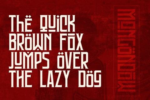 MONGONDOW Typeface Font Storytype Studio 