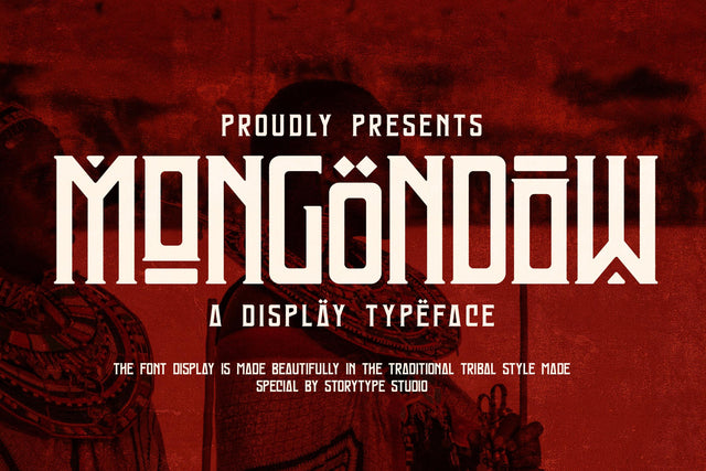 MONGONDOW Typeface Font Storytype Studio 