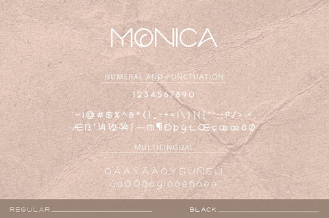 MONICA Font gatype 