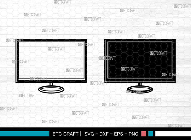 Monitor SVG, Desktop Svg, Computer Svg, CPU Svg, Keyboard Svg, Sound Box Svg, Mouse Svg, Monitor Svg SVG ETC Craft 