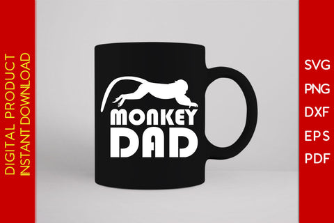 Monkey Dad SVG PNG PDF Cut File SVG Creativedesigntee 