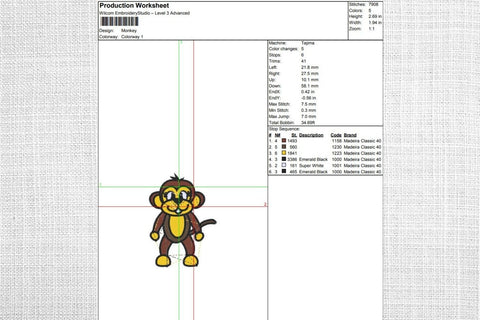 Monkey Embroidery Designs Embroidery/Applique DESIGNS SvgOcean 