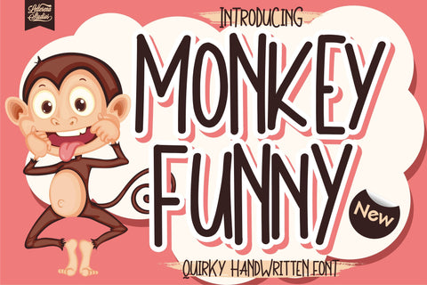 Monkey Funny Font Letterena Studios 