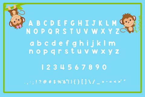 Monkey Mayhem - A fun and playful font Font Stacy's Digital Designs
