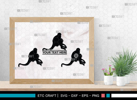 Monkey Monogram, Monkey Silhouette, Monkey SVG, Chimpanzee Svg, Gorilla Svg, Ape Svg, Chimp Svg, SB00294 SVG ETC Craft 