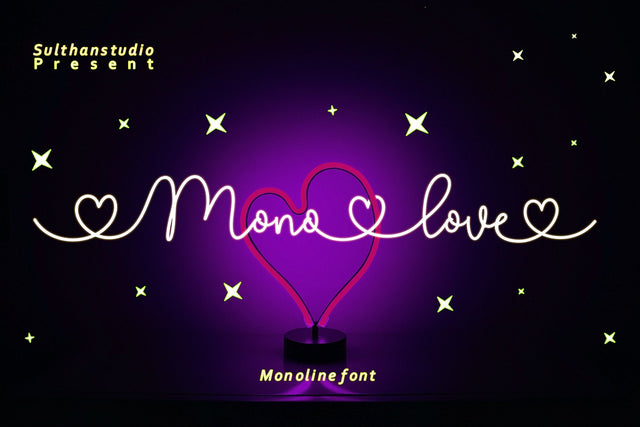Mono love Font Sulthan studio 