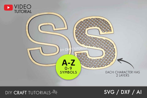 Monogram Alphabet SVG Bundle - Mermaid SVG SVG DIY Craft Tutorials 