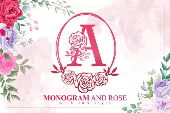 Monogram And Rose - So Fontsy