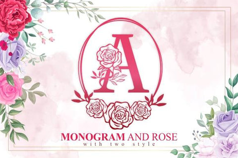 Rose Monogram - So Fontsy