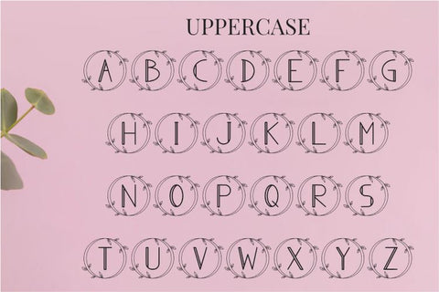 Monogram Angela Font Masyafi Studio 