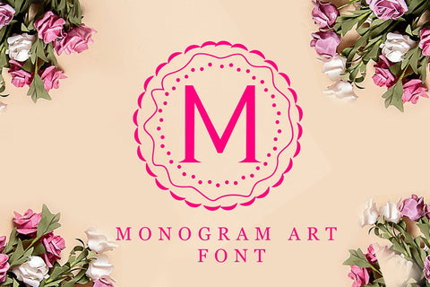 Monogram Art Font LetterdayStudio 