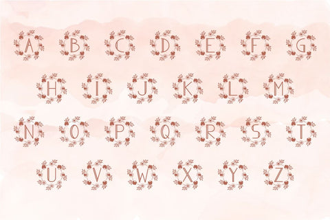 Monogram Diana Font Masyafi Studio 