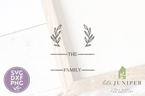 Monogram Family Sign SVG | Farmhouse SVG SVG LilleJuniper 