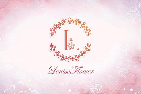 Monogram Floral Love Font Dm Letter Studio 