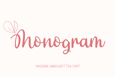 Monogram Font letterbeary 