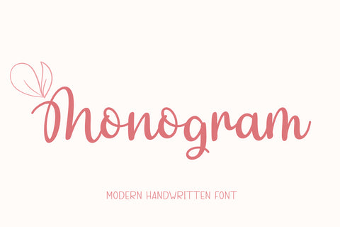 Monogram Font letterbeary 