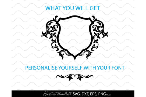 Monogram Frame SVG, Family Monogram SVG, Last Name Monogram SVG, Wedding Sign Monogram SVG SVG March Design Studio 