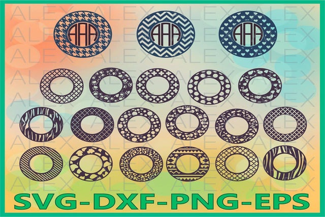 Monogram Frames SVG SVG AlexSVGStudio 