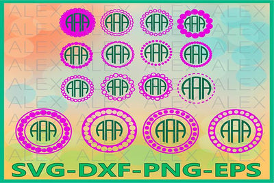 Monogram Frames SVG SVG AlexSVGStudio 