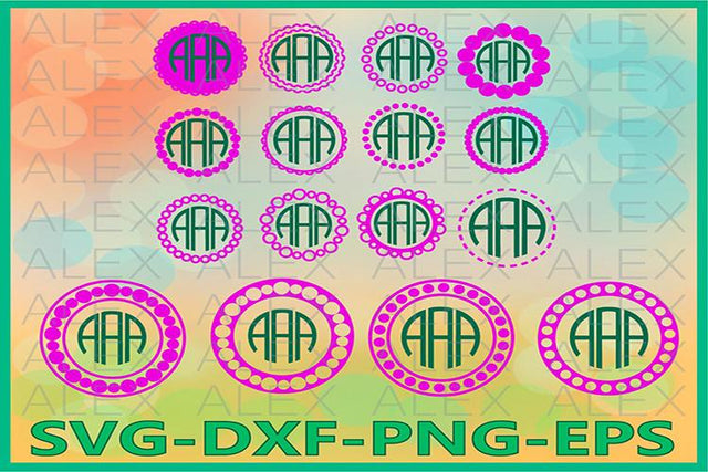 Monogram Frames SVG SVG AlexSVGStudio 