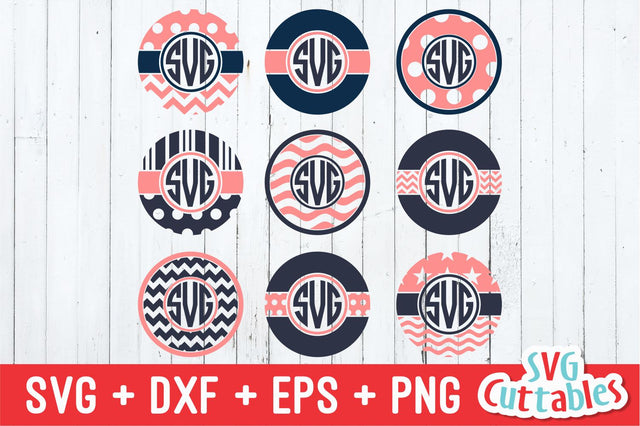Monogram Frames SVG Svg Cuttables 