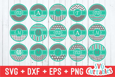 Monogram Frames SVG Svg Cuttables 