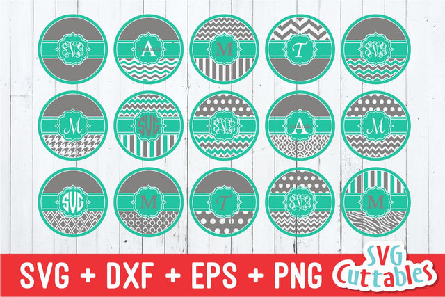 Monogram Frames SVG Svg Cuttables 
