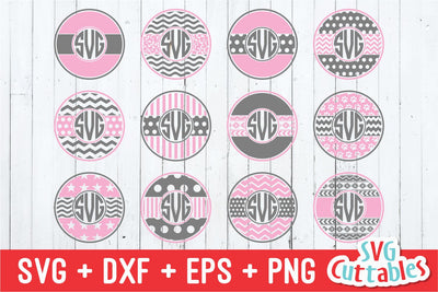 Monogram Frames SVG Svg Cuttables 