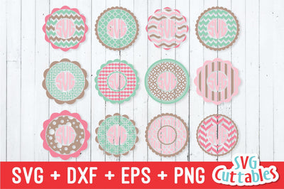 Monogram Frames SVG Svg Cuttables 