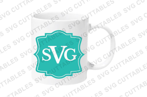 Monogram Frames SVG Svg Cuttables 