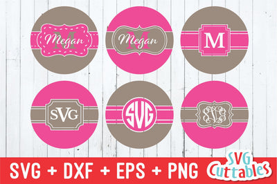 Monogram Frames SVG Svg Cuttables 