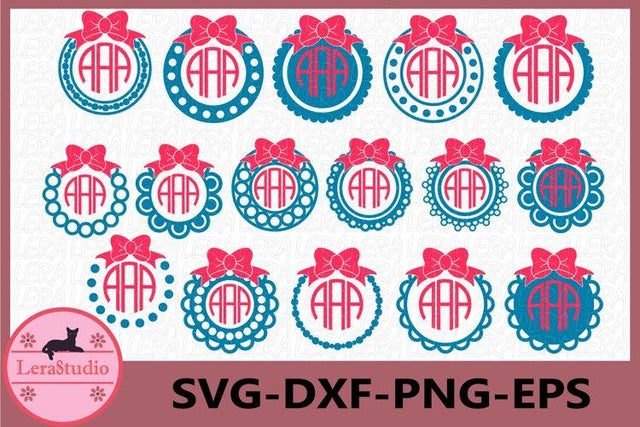 Monogram Frames SVG SVG Lerastudio 