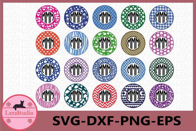 Monogram Frames Svg SVG Lerastudio 