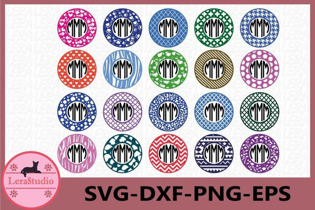 Monogram Frames Svg SVG Lerastudio 