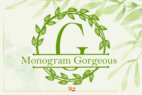 Monogram Gorgeous Font Dm Letter Studio 