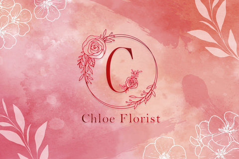 Monogram Handdrawn Rose Font Dm Letter Studio 