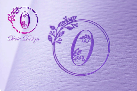 Monogram Handrawn Leaves Font Dm Letter Studio 