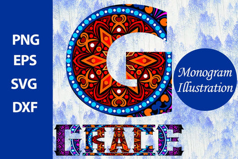 Monogram Illustration SVG Ethnic Touch 