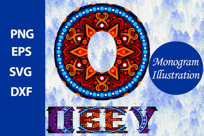 Monogram Illustration SVG Ethnic Touch 