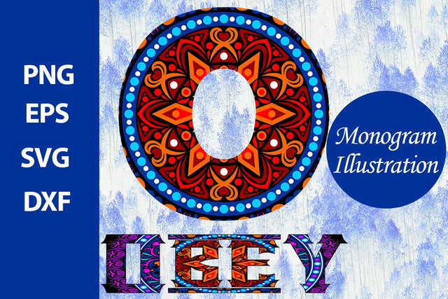 Monogram Illustration SVG Ethnic Touch 