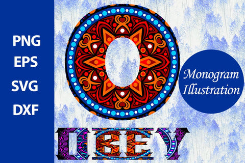 Monogram Illustration SVG Ethnic Touch 