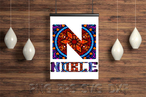 Monogram Illustration SVG Ethnic Touch 