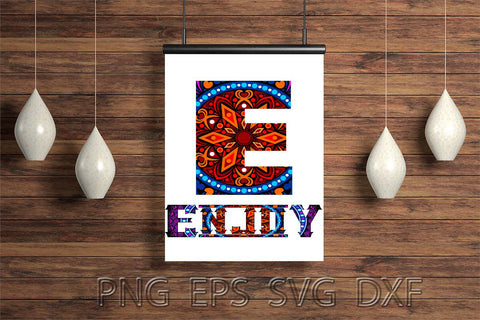 Monogram Illustration SVG Ethnic Touch 